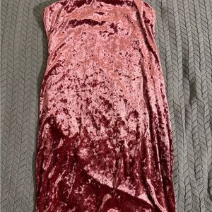 Fashion Nova velvet pink dress